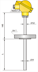 Can nhiệt, cảm biến nhiệt độ CTT1 Series Aplisens